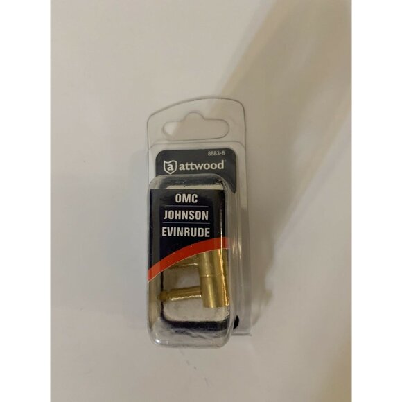 Attwood 8883-6 Fuel Tank Fitting 1/4in 6.4mm OMC EVINRUDE‎ - Picture 1 of 7
